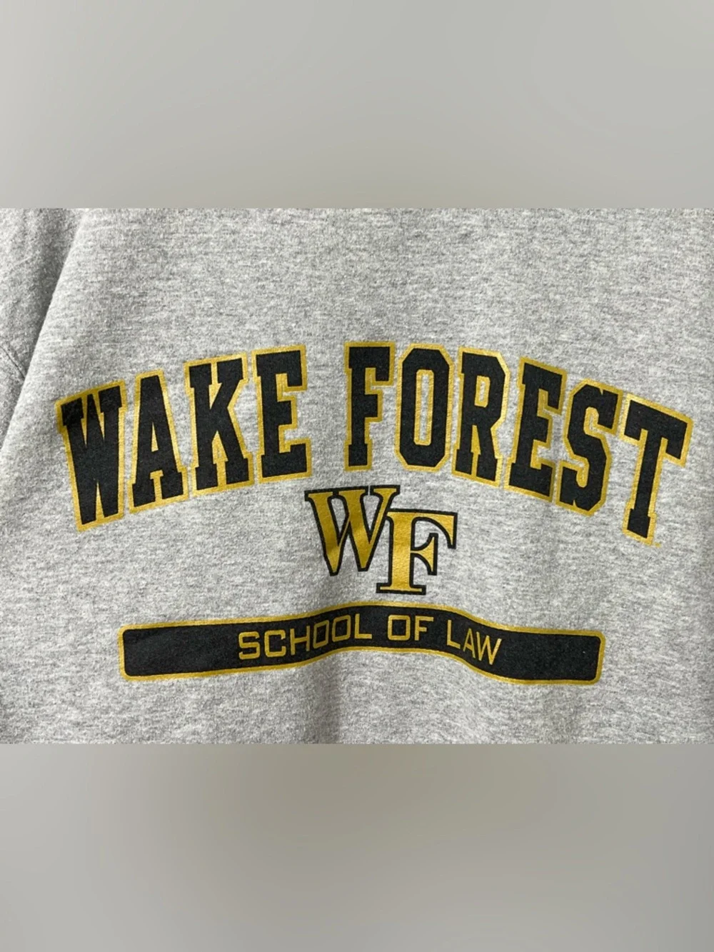 Champion Grey Wake Forest School of Law Crewneck Sweatshirt - Picture 3 of 11